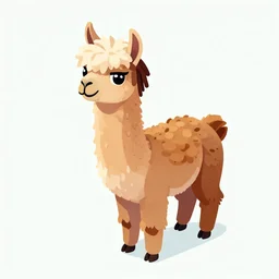 a llama with dreadlocks, isometric view, 4k, Greg Rutkowski, ArtStation