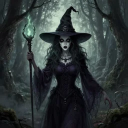 A creepy witch