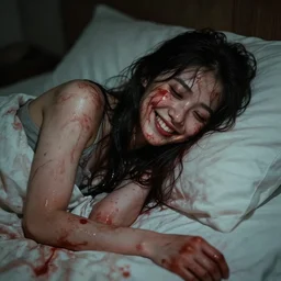 all you know is that you woke up, covered in blood, with no memory of how you got there. the only thing you could remember was her smile.