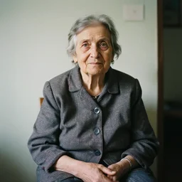 a photo of an old woman by Réhahn, photography in the style of Réhahn