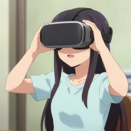 Himouto! Umaru-chan wearing a vr headset