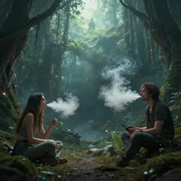 vaping, fantasy, artwork, aesthetic, calming, hd, hdr, ue5, ue6, unreal engine 5, cinematic, 4k wallpaper, 8k ultra, by Greg Rutkowski and Jesper Ejsing and Raymond Swanland and alena aenami, featured on artstation, wide angle