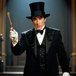 John Travolta as an evil magician