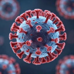 covid-19 virus microscopic photo