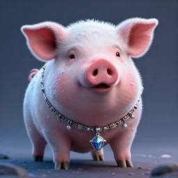 spider - man as a pig, dreamlike with jewelry character art hyperdetailed 8 k realistic frostbite 3 engine cryengine dof trending on artstation