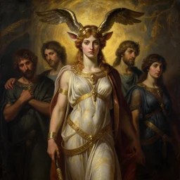 riveting majestic regal proud artemis portrait, ancient greece, mysterious atmospheric lighting, painted, intricate, volumetric lighting, beautiful, rich deep colours masterpiece, golden hour, sharp focus, ultra detailed, by leesha hannigan, ross tran, thierry doizon, kai carpenter, ignacio fernandez rios