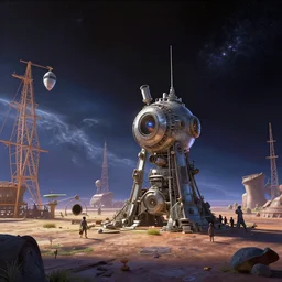concept art, establishing shot, space movie by pixar beautiful matte painting, ultra detailed, 8 k render