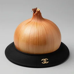 a hat like an onion designed by coco chanel