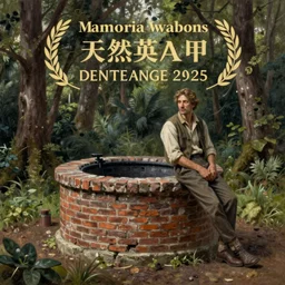 a man resting beside an old brick well, in a forest, highly detailed, oil painting, masterpiece, nature, fantasy illustration, romanticism, award winning,