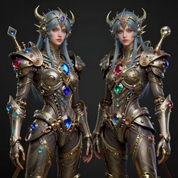 beautiful gemini twins fantasy character portrait, ultra realistic, wide angle, intricate details, tron artifacts, highly detailed by peter mohrbacher, hajime sorayama, wayne barlowe, boris vallejo, aaron horkey, gaston bussiere, craig mullins