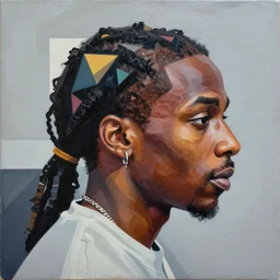 Young Thug profile picture by Sachin Teng, asymmetrical, Organic Painting , Matte Painting,  geometric shapes, hard edges, graffiti, street art:2 by Sachin Teng:4