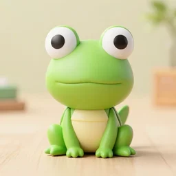 vinyl figurine of cute anthropomorphic grasshopper in style of sanrio mascot, photography 4 k