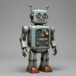 (((((1950s retro robot knome. muted colors.))))) by Jean-Baptiste Monge !!!!!!!!!!!!!!!!!!!!!!!!!!!!!!