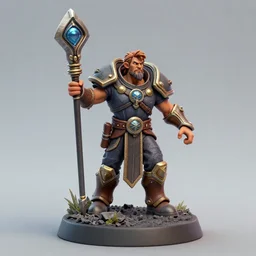 stl fantasy miniature, 3 d render, activision blizzard style, michael vicente