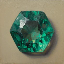 esoteric emerald herald disguised as a hexagon by sylvain sarrailh and tom bagshaw, 3 5 mm f / 1. 4 canon oil on canvas on artstation
