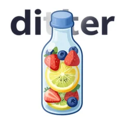 ( ( dither ) ), editorial illustration strawberries blueberries sliced kiwi sliced lemon layered inside a clear drinking bottle, isometric, modern art deco, ( ( mads berg ) ), christopher balaskas, victo ngai, rich grainy texture, detailed, dynamic composition, wide angle, matte print, art nouveau, ( ( gustav klimt ) )