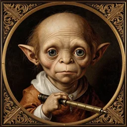 taylor swift as gollum, elegant portrait by sandro botticelli, detailed, symmetrical, intricate