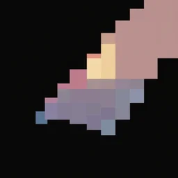 generative art, p 5. js, javascript, vector, blocky, processing, bright on black background, item variations, minimalistic, by eyvind earle