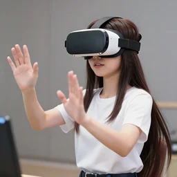 Akko kagari playing virtual reality,Atsuko Kagari playing virtual reality