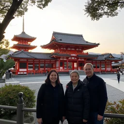 japan temple, sunrise, park, by jessica rossier, ted nasmith and andreas rocha