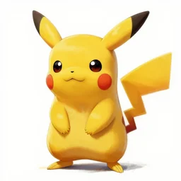 concept art of pikachu, cinematic shot, oil painting by jama jurabaev, white background, extremely detailed, brush hard, artstation, high quality, brush stroke