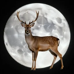 deer on the moon
