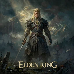 thomas kinkade drawing of elden ring