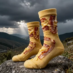 bacon cheese socks