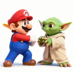 epic slap battles of history, mario versus yoda