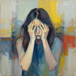 Anxiety, abstract painting