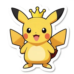cute miss mascot arcanin arcanin arcanine pokemon sticker art, cronobreaker, beeple game icon