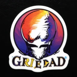 grateful dead sticker. lsd. no words, no letters.