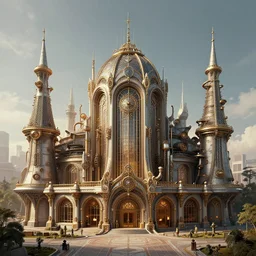colossal steampunk conservatory, geometric