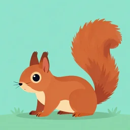 squirrels crawl trending on artstation jim burns flat vector painting,