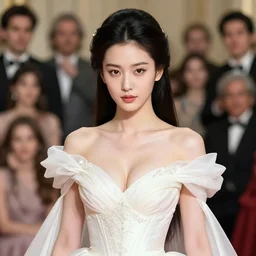 close - up of luxurious samurai lee jin - eun in a seductive princess dress, by amano yoshitaka, marc simonetti, jean giraud, martine johanna, josan gonzalez, beautiful, smooth, sharp focus, clean details,