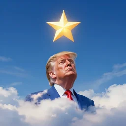 wishing upon a star but then its just donald trump descending from heaven