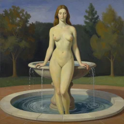 fountain, georgia o'keefe painting, romantic, feminine, curvy