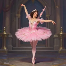 photography of jack black dancing in a pink ballerina outfit, full body shot, deep focus, d & d and mtg, fantasy, intricate, elegant, highly detailed, digital painting, artstation, concept art, matte, sharp focus, illustration, hearthstone, art by ross tran