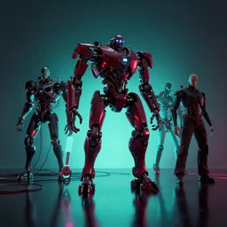 mech drama, cell shaded, hdr!!, chiaroscuro!!, minimalism!!, hyperrealism!, reflective surface, refractive material, maroon highlight, loose wires, cyan light, vibrant!, multiple lights, by gil elvgren and greg rutkowski and ilya kuvshinov and anton fadeev and giger