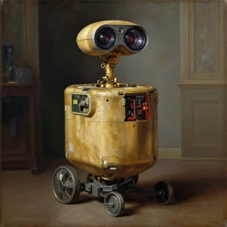 painting of HAL 9000, rococo style