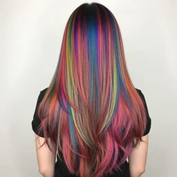 trending colorful hair photo on pinterest, long hair, full frame of hair,