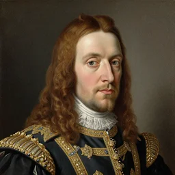 portrait of the swedish king, painted by markus gunnar, intricate detail