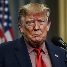 a portrait photograph of Donald Trump as a neanderthal, DSLR photography