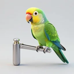 step parrot unsealer , in the style of Greg Broadmore and Arthur Rackham and Moebius,trending on artstation, light lighting side view,digital art,surrealism ,macro,blueprint ,vaporwave ,