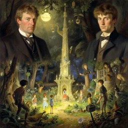sargent and leyendecker and greg hildebrandt, in the world of andrew wyeth, stephen bliss, unreal engine, fantasy art by greg rutkowski, loish, rhads, ferdinand knab, makoto shinkai, ilya kuvshinov, rossdraws, global illumination, radiant light, detailed and intricate environment