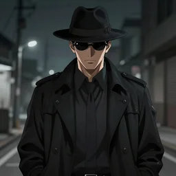 a noir detective in the style of Yoji Shinkawa trending on artstation deviantart Pinterest detailed High Resolution HD 8k