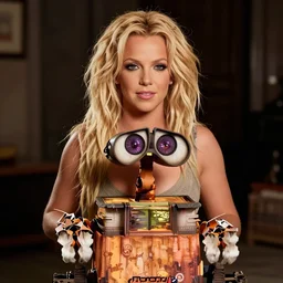 tonemapped britney spears by wall - e