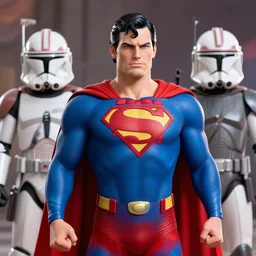 Superman as seen in Star Wars, the Clone Wars