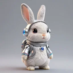 An adorable whimsical bunny wearing sci fi clothing, highly detailed, digital painting, artstation, concept art, smooth, sharp focus, studio light, by Phil and Kaja Foglio,