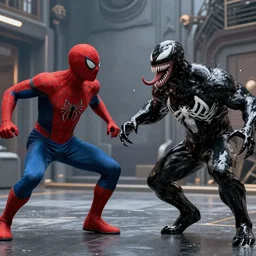 Spider-Man fighting vicious Venom live action fight scene by Emmanuel Lubezki